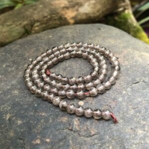 smoky quartz round 4mm gemstone beads