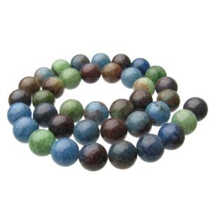 south african chalcedony gemstone beads blue green