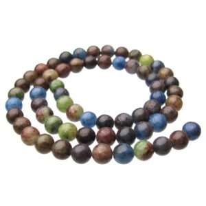 south african chalcedony blue green round beads 6mm