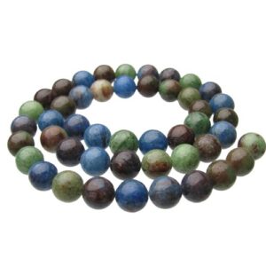 south african chalcedony gemstone round beads 8mm