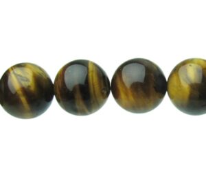 tiger eye 12mm round gemstone beads