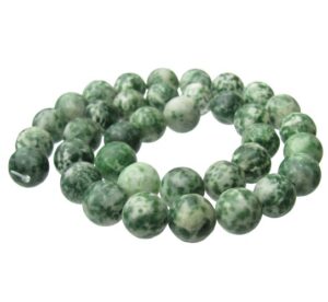 tree agate 10mm round gemstone beads natural crystals australia
