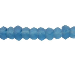 blue recycled glass beads