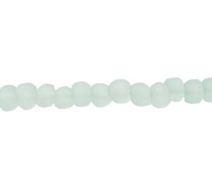 recycled beach glass beads clear