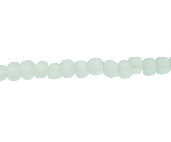 recycled beach glass beads clear