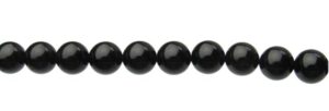 black obsidian 12mm round beads