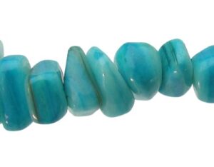 blue shell chip beads
