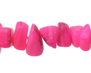 pink shell chip beads