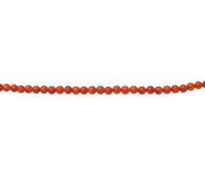 carnelian 3mm round gemstone beads