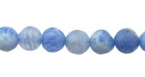 blue crackled agate 6mm round beads