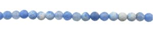 blue crackled agate 6mm round beads