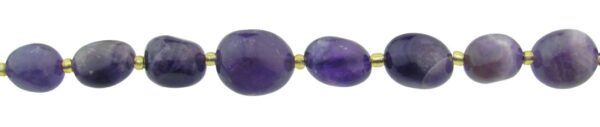 amethyst tumbled nugget crystal beads