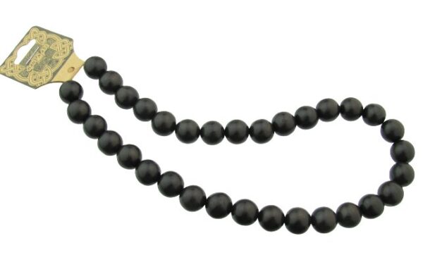 black wood beads 12mm
