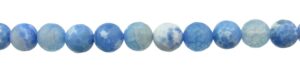 blue agate faceted beads