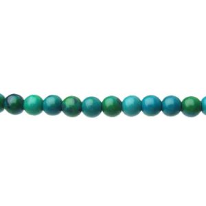 chrysocolla round gemstone beads