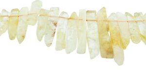 citrine large crystal beads