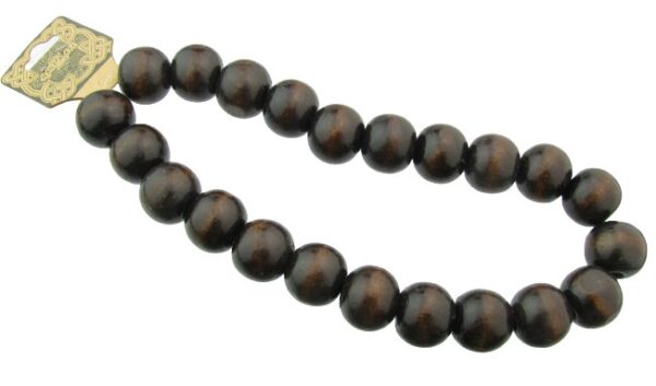 deep brown wood beads 20mm