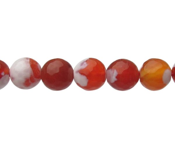 fire agate 8mm round gemstone beads