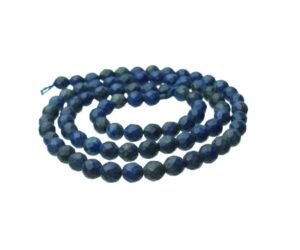 lapis lazuli 4mm round faceted gemstone beads