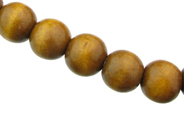 large round wood beads
