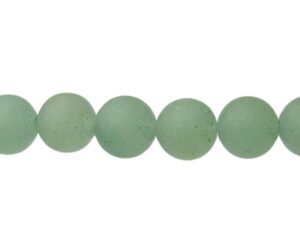 matte green aventurine gemstone round beads 8mm
