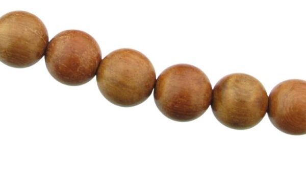 red brown perfectly round wood beads 12mm