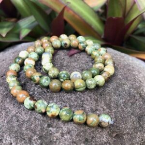 rhyolite 6mm round beads