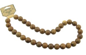 12mm striped round wood beads