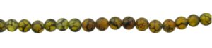 yellow agate dragon vein gemstone round beads