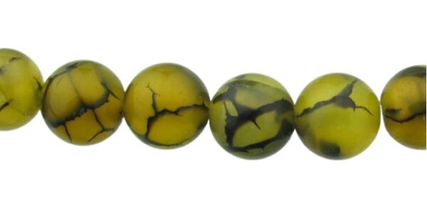 yellow agate 8mm round beads