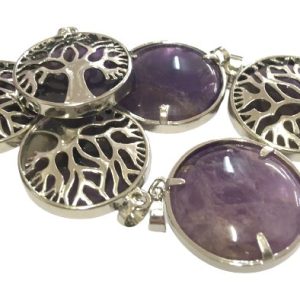 amethyst tree of life pendant