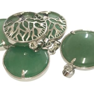 aventurine tree of life crystal pendant
