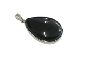 black onyx teardrop pendant