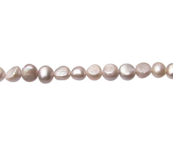 light grey nugget freshwater pearls