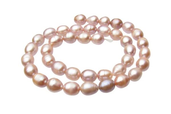 lilac rice freshwater pearl beads