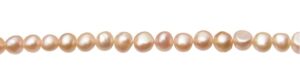 peach nugget natural freshwater pearls beads