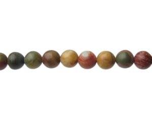 picasso jasper 8mm round beads