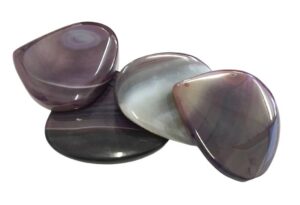 purple agate gemstone pendant
