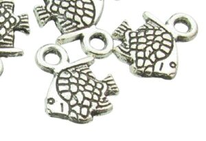 very small fish charms