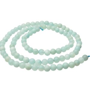 amazonite 4mm round gemstone beads