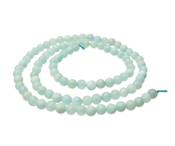 amazonite 4mm round gemstone beads
