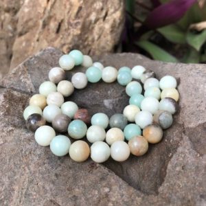 amazonite8mmroundbeads4 amazonite gemstone round beads 8mm