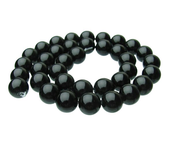 black obsidian 10mm round gemstone beads