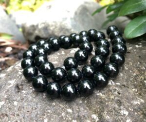 black onyx 10mm round gemstone beads natural