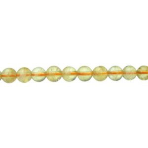citrine 4mm round gemstone beads