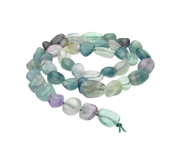 fluorite gemstone pebble beads natural crystals