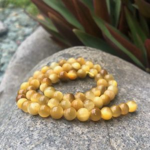 golden tiger eye gemstone beads 6mm
