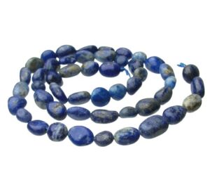 lapis lazuli pebble gemstone small nugget beads natural