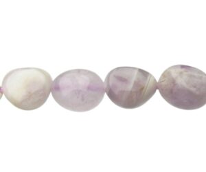 light amethyst pebble beads