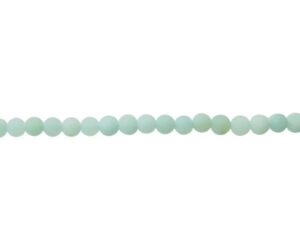 matte amazonite 4mm round gemstone beads